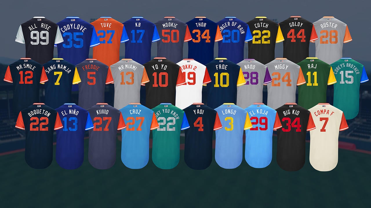 All 30 of the MLB Players Weekend's absurdly flamboyant uniforms