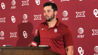 Young Baker Mayfield on OU field in 2004 newsok courtesy