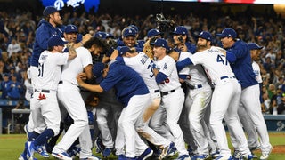 Dodgers NL West Championship Clinch Celebration 