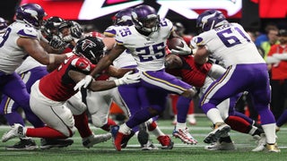 Atlanta Falcons cornerback Desmond Trufant (21) celebrates an interception  against the Tampa Bay Buccaneers during the first half of an NFL football  game, Sunday, Nov. 24, 2019, in Atlanta. (AP Photo/John Bazemore