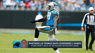 Carolina Panthers linebacker Thomas Davis suspended for PED violation - CBS  News