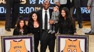Kobe Bryant honored, has both his No. 8 and No. 24 jersey retired by Lakers in emotional halftime ceremony – New York Daily News