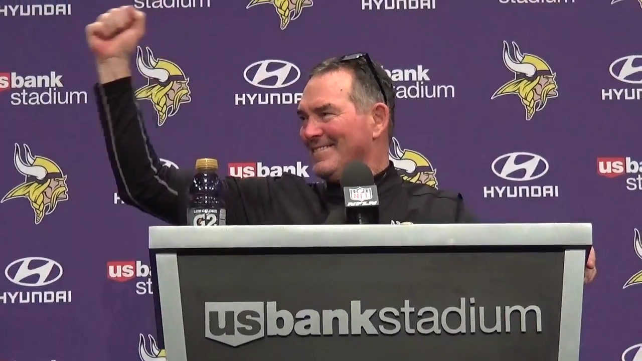 Mike Zimmer praises Minnesota Vikings for forcing turnovers in his postgame  speech