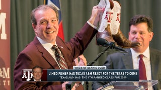 Jimbo Fisher talks fast: Watch closed captioning try to keep up 