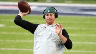 Groom Wears Carson Wentz Jersey After Winning Wife's Super Bowl Bet