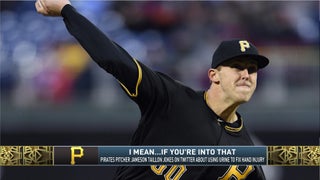 Pirates Jameson Taillon doesn't actually want people to pee on his hand 