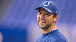 Andrew Luck throwing footballs, according to Colts coach Frank Reich