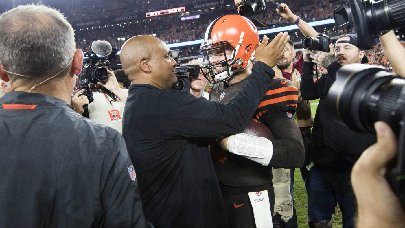 Browns' Baker Mayfield outshines Sam Darnold and Jets in Cleveland win