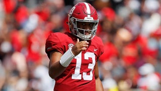 Injured knee or not, Tagovailoa makes Heisman Trophy case vs. Tennessee