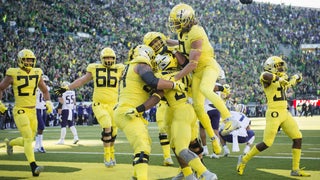 Justin Herbert Oregon Ducks Framed 15 x 17 Stars of the Game