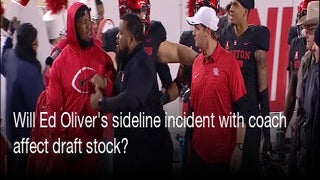 Top NFL prospect Ed Oliver and Houston coach Major Applewhite squabble over  jacket on sidelines