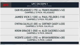 ESPN UFC 255 Pick'em - Make Picks