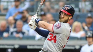 Phillies fans watch Bryce Harper homer from ballpark roof