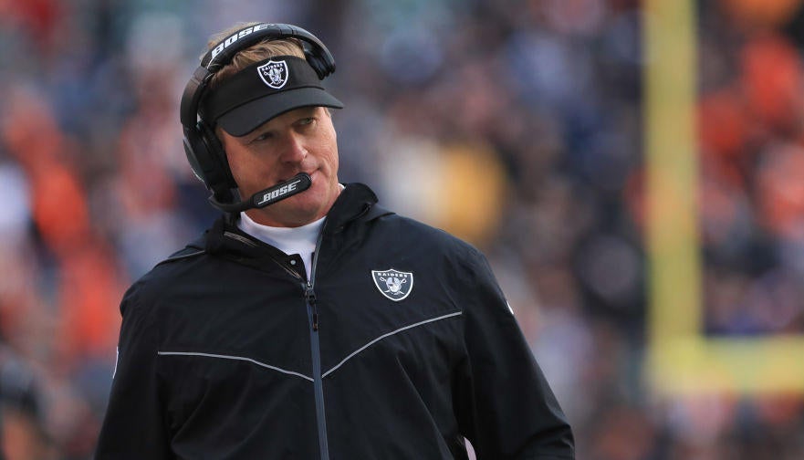 Jon Gruden brushes off concerns about 80-yard field in Canada: 'We thought the field was perfectly fine'
