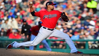 Cleveland Indians Mike Clevinger during photo day 2019