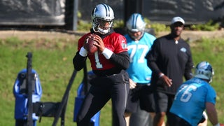 Panthers QB Newton airs it out, throws with 'no limitations'