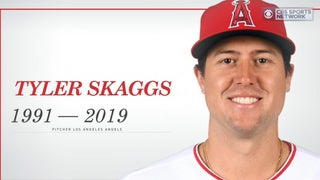 Mike Trout Honors Tyler Skaggs at All-Star Game with No. 45 Jersey