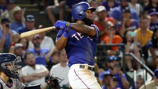 Rangers' Jesse Chavez offers home plate umpire Rob Drake his glasses after  blown strike calls 