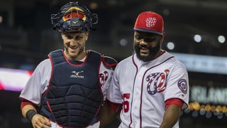 PHOTO: Injured Rockies shortstop Troy Tulowitzki attends Yankees