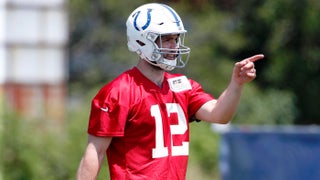 Andrew Luck warming up.  Andrew luck, Colts football