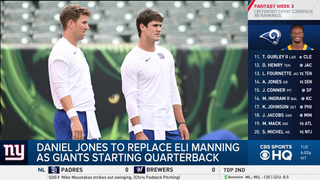 Giants Name Daniel Jones the Starter, Sending Eli Manning to the