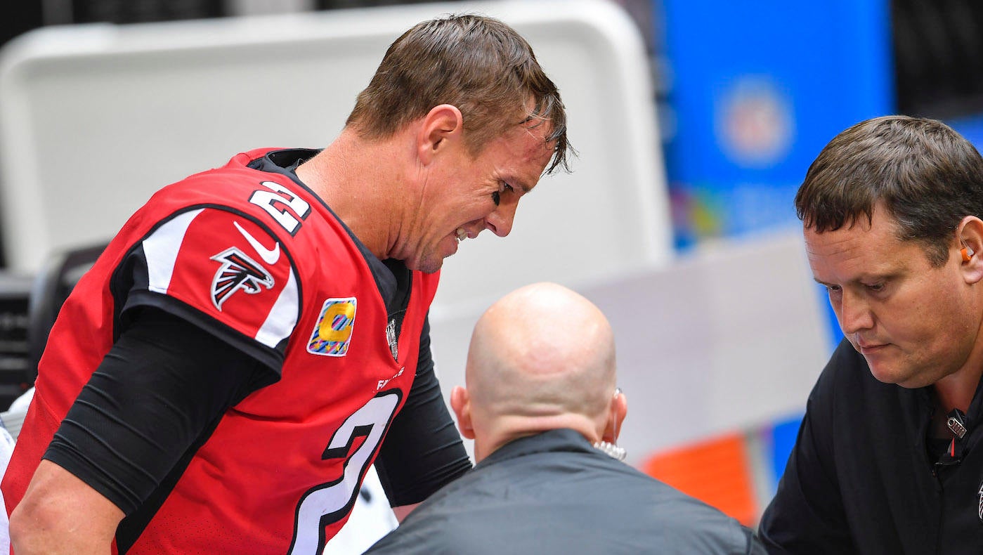 Falcons quarterback Matt Ryan could reportedly miss games with a high ankle sprain