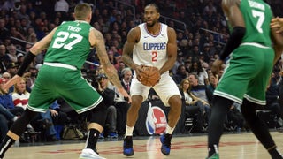 Kawhi Leonard, Paul George playing together against Celtics