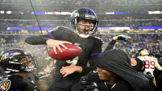 Lamar Jackson breaks Michael Vick's season QB rushing record