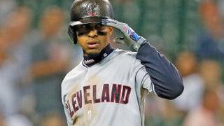 Indians wear road uniforms with 'Cleveland' on the chest on Opening Day as  team name discussions continue 