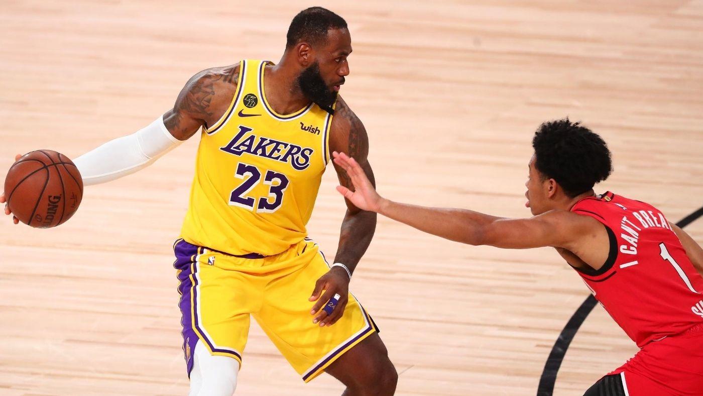 Trail Blazers Vs Lakers Score Takeaways Los Angeles Dominates Game 2 To Even Series With Portland Cbssports Com