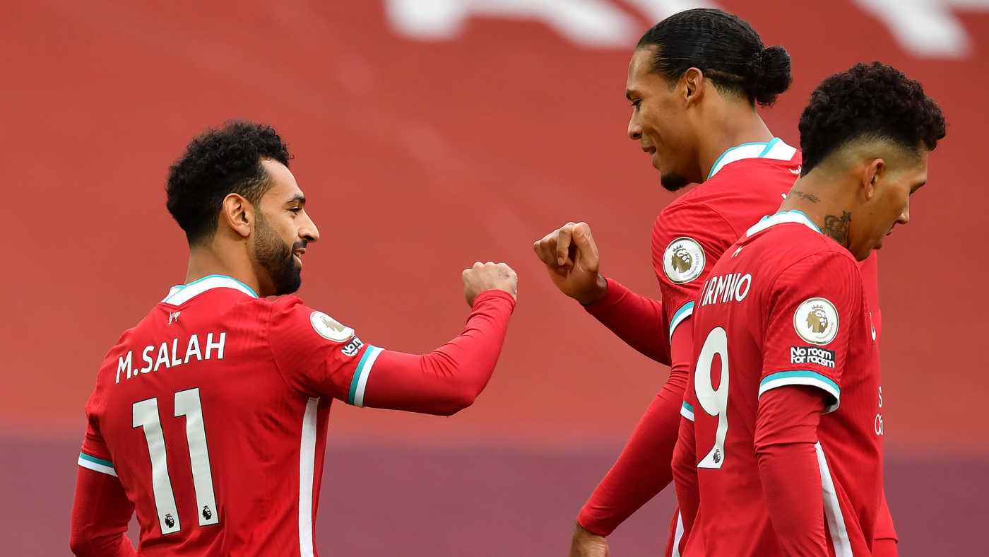 Liverpool Vs Leeds Score Salah S Hat Trick Lifts Reds In Leeds High Scoring Premier League Return Cbssports Com