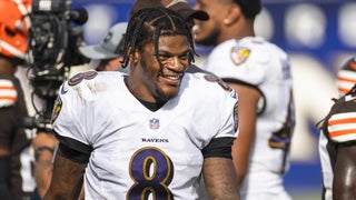 Jackson throws 3 TD passes for Ravens in 38-6 rout of Browns