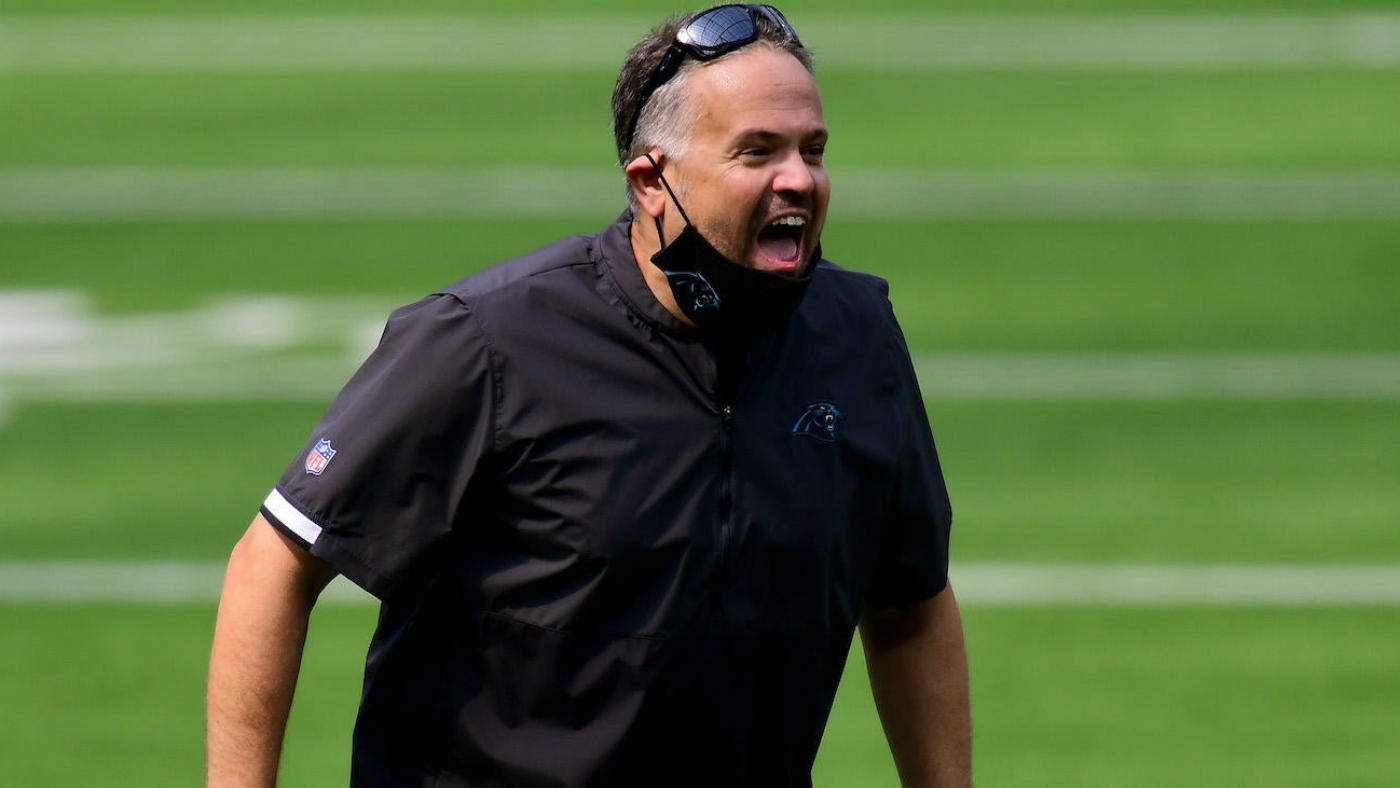 Panthers beat Chargers 21-16 for Rhule's first NFL victory