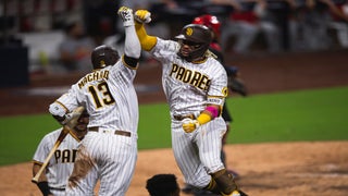 Adrian Morejon of the San Diego Padres pitches during the ninth News  Photo - Getty Images