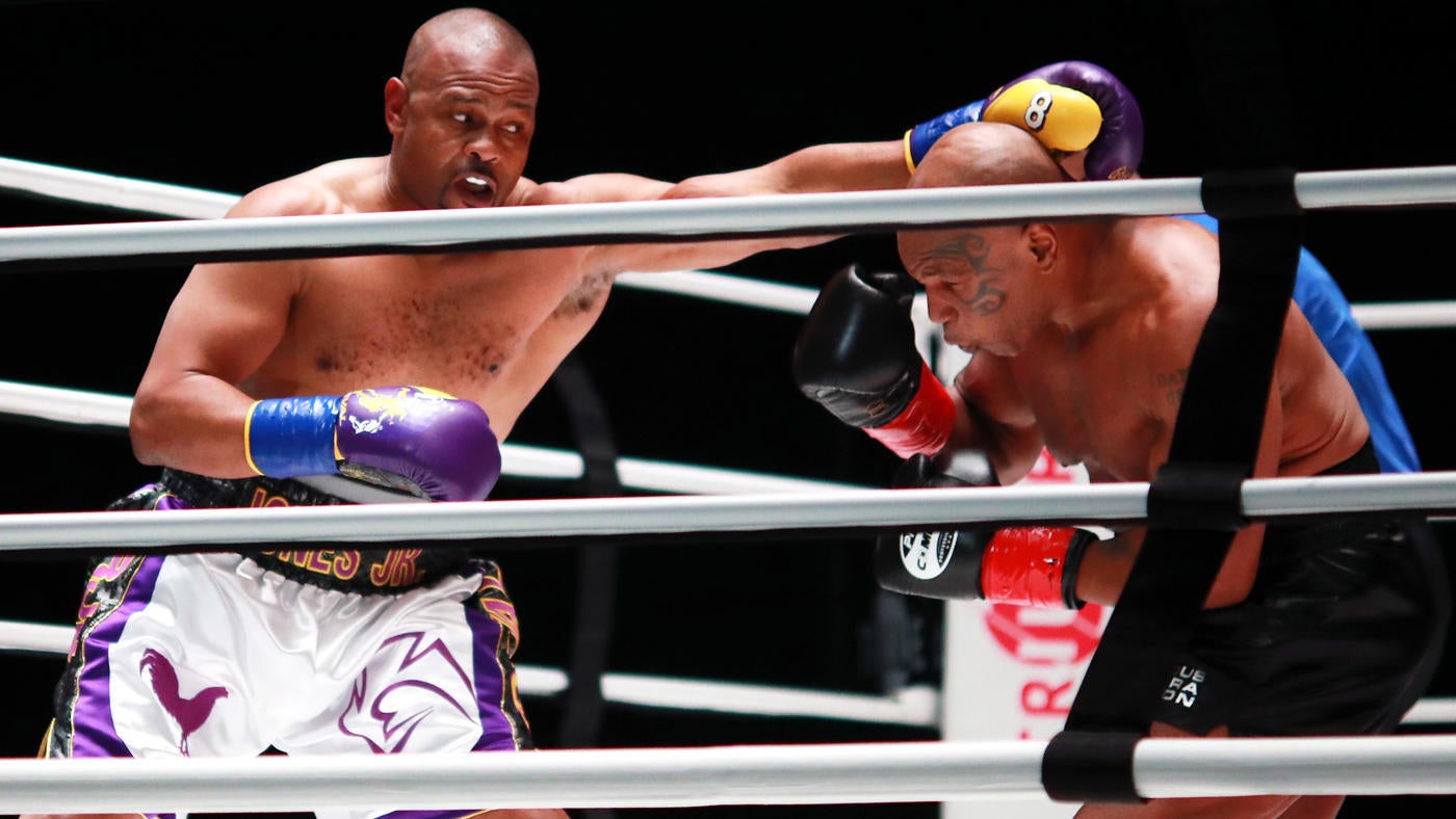 Mike Tyson vs. Roy Jones Jr. fight results, highlights: Legends ...