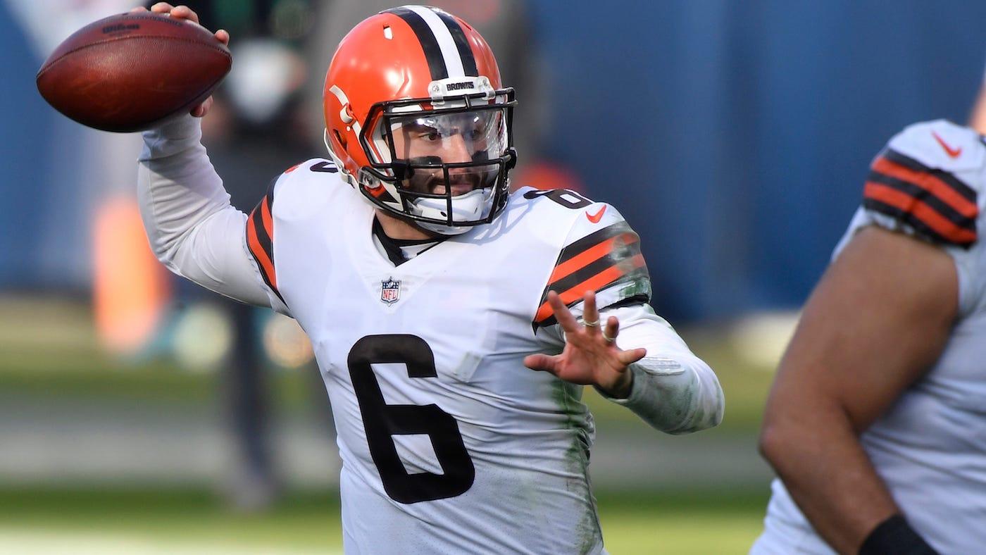 Mayfield throws 4 TDs in 1st half, Browns beat Titans 41-35