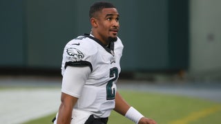 Eagles QB Jalen Hurts on showing from defense vs. Carson Wentz