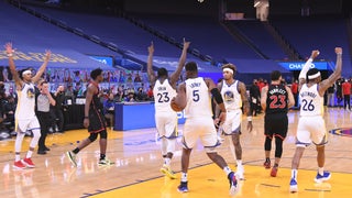 Golden State Warriors on X: A double-double for No. 30 before the half! / X