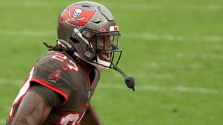 Tampa Bay Buccaneers #84 tight end Cameron Brate speaks during the