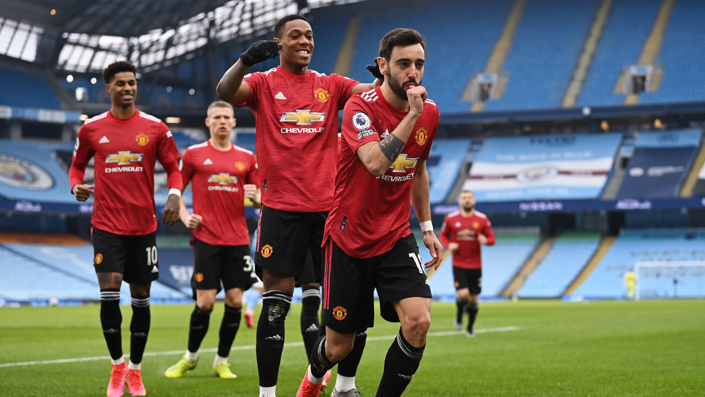 Manchester City vs. Manchester United score: Fernandes and Shaw strike
