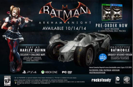 X-box-Batman Arkham Knight (Harley Quinn DLC) /Xbox One GAME for sale  online