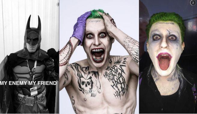 Jared Leto Crashes New York Comic Con, Snapchats Batman & The Joker