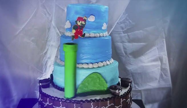 Super Mario Bros- Mushroom cake | Mushroom cake, Cake business, Mario  birthday party
