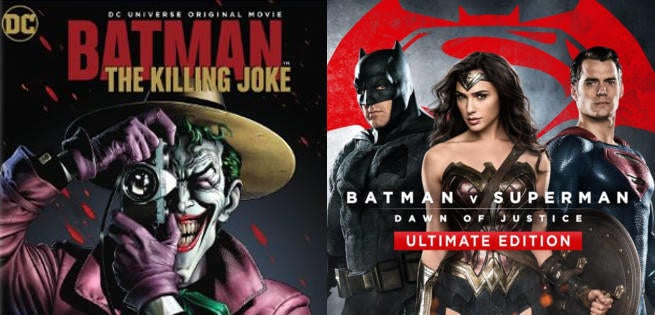 Batman V Superman And Batman: The Killing Joke Top Disc Sales Charts Again