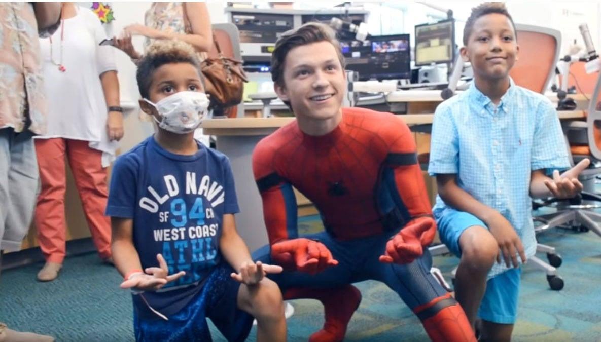 Watch Tom Holland Visit Children's Hospital In Spider-Man Suit