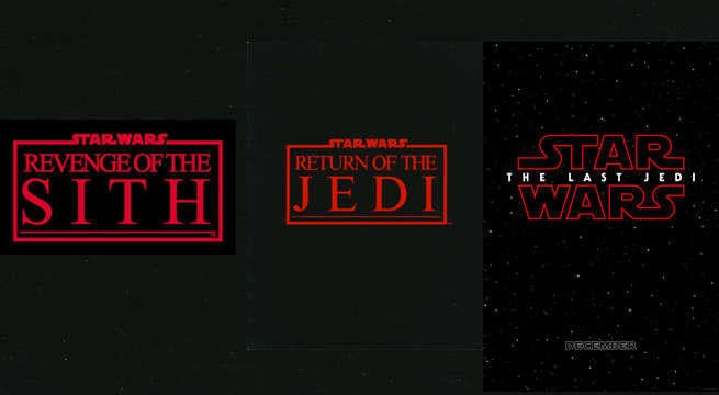 The Logo for Star Wars: The Last Jedi is red. We have a bad feeling about  this.