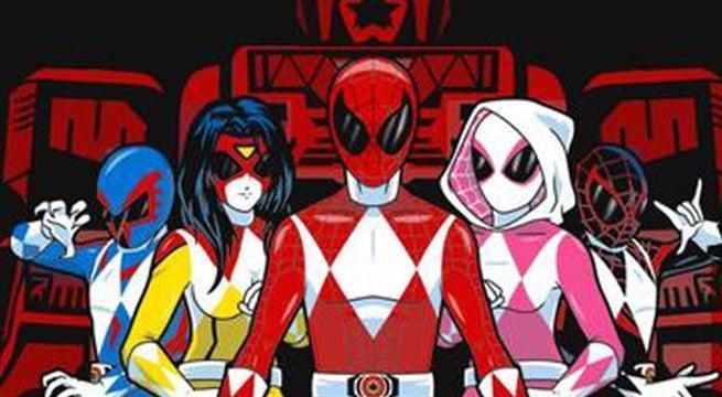 This Marvel Power Rangers Spider Rangers Shirt Is Spectacular