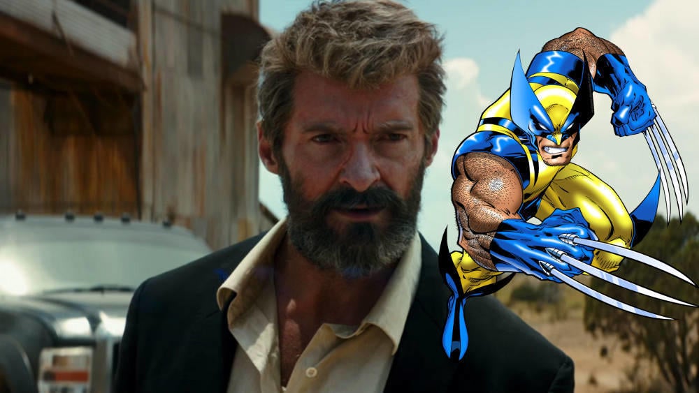 Hugh Jackman Poses With Classic Wolverine Attire