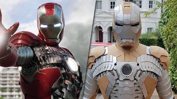 Iron Man Fan Completes the Ultimate Cardboard Costume