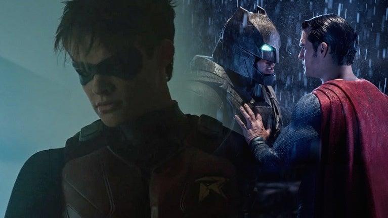 Titans' Jason Todd Poses With 'Batman v Superman's Robin Suit